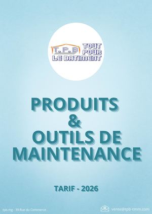 PRODUITS D'ENTRETIEN & CHIMIE