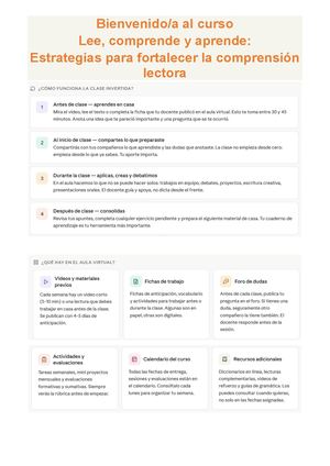 Indicaciones Generales Lectura Comprensiva