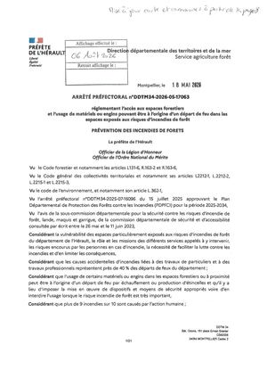 Arrêté Préfectoral Prévention Des Incendies De Forêts 06 08 26