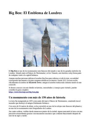 Big Ben Londres Guia Turistica