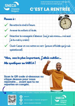 CHARENTE PERIGORD - Tract Rentrée
