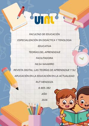 REVISTA TEORIAS DEL APRENDIZAJE