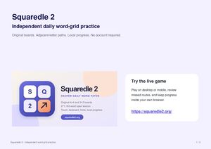 Squaredle 2: Independent Word-Grid Practice Guide