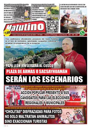 2026 08 06 Diario Matutino Cuz