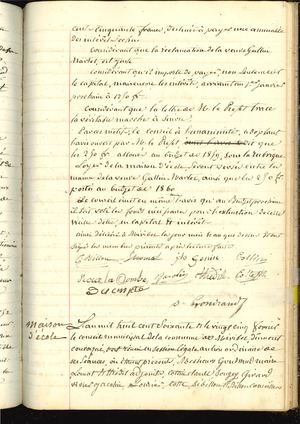 1860 - Délibérations