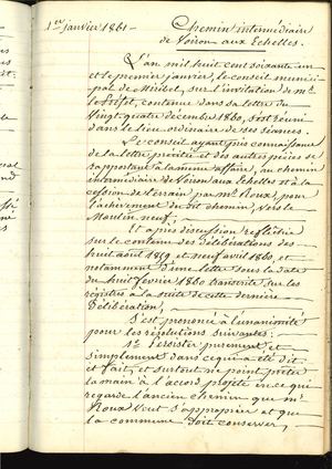 1861 - Délibérations