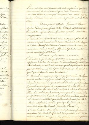 1870 - Délibérations