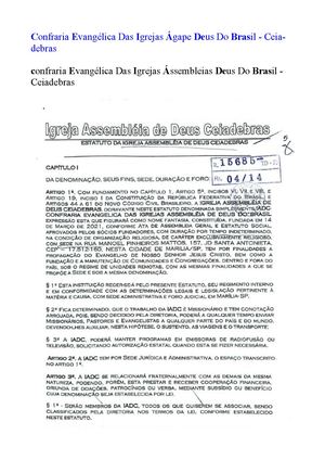 Confraria Evangélica Das Igrejas ÁGape
