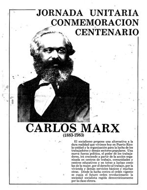 Jornada Centenario de Carlos Marx 1983
