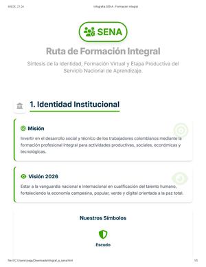 Infografía Sena Formación Integral