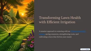How to Improve Lawn Health with an Efficient Irrigation Sprinkler System