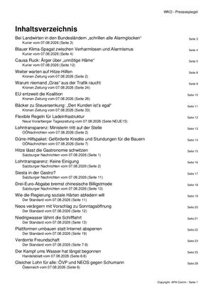 Pressespiegel 20260807