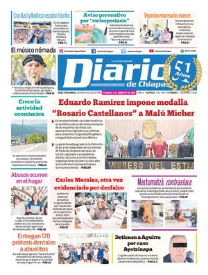 Portada, Viernes 7 De Agosto De 2026