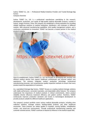 Drainage Bag Factory