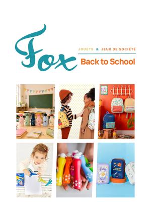 Catalogue Back To School Fox&cie 2026
