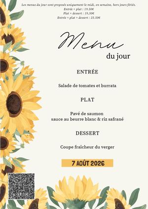 Menu Du Jour