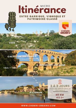 Micro Itinérance Urbain V Gard : Uzès - Avignon