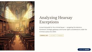 Analyzing Hearsay Exceptions in Court With a Criminal Lawyer
