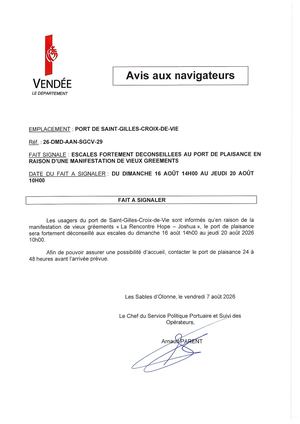 Avis Aux Nav SGCV