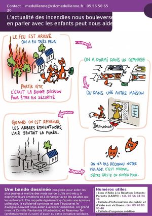 Les incendies nous ont bouleversé, en parler avec nos enfants peut aider
