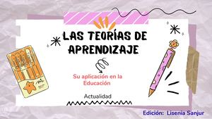 Las Teorías De Aprendizaje En La Educación Actual