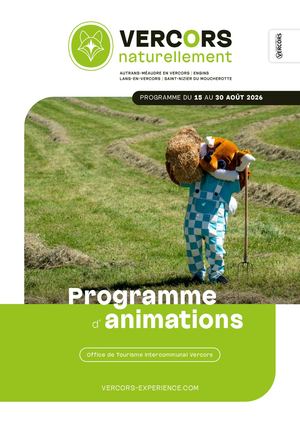 programme animations OTI Vercors Du 15 Au 30 Août 2026