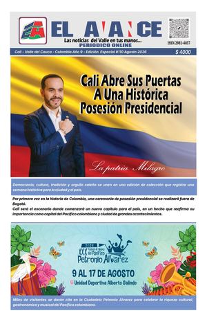 Periodico El Avance Valle Especial Posesion Presidencial Agosto #110