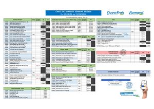 Carte Des Viandes Semaine 33