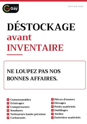 Catalogue Déstockage Av Inventaire 2026