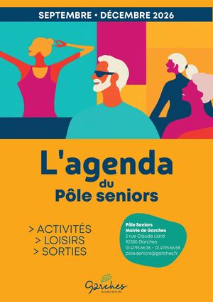 Agenda du Pôle Seniors de septembre à décembre 2026
