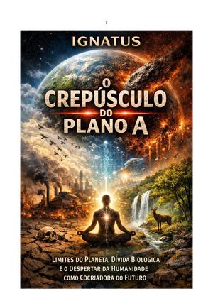 O Crepúsculo Do Plano A Limites Do Planeta, Dívida Biológica E O Despertar Da Humanidade Como Cocriadora Do Futuro