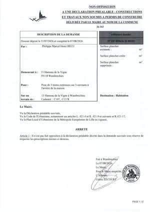 Arrêté 26 343 13 Hameau De La Vigne