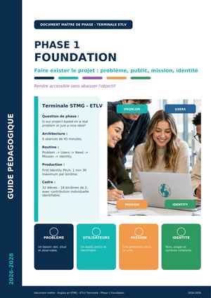 2.H.1.Document Maitre Etlv Tle Phase 1 Foundation 16 Binomes