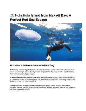 Hula Hula Island From Makadi Bay
