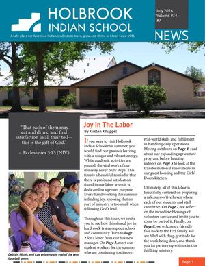 His July 2026 Newsletter