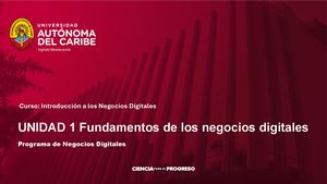 Diapositivas Unidad 1 Fundamentos Negocios Digitales