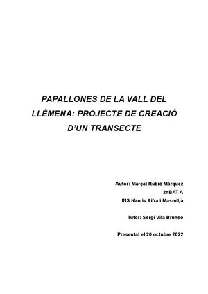 2023 Papallones Vall De Llémena