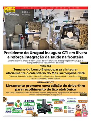 Jornal Correio Do Pampa 08 De Agosto 2026