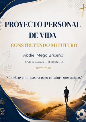 Proyecto Personal De Vida  Abdiel Mego