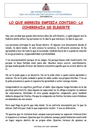 Lo Que Mereces Empieza Contigo
