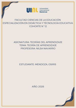 TEORIAS DEL APRENDIZAJE