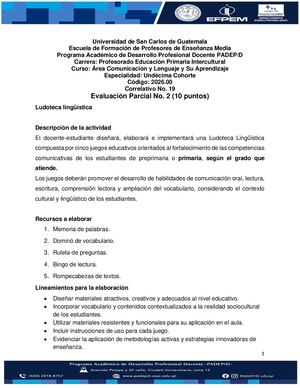 Parcial Ii Comunicacion Marlyn