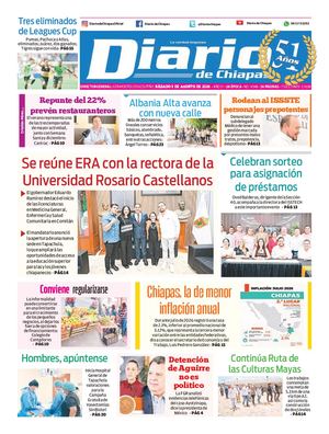 Portada, Sábado 8 De Agosto De 2026