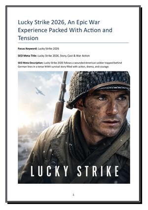 Lucky Strike 2026, An Epic War Experience Packed With Action and Tension