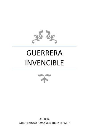 Guerrera Invencible Con Prologo Y El Prefacio