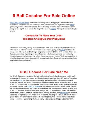 Buy 8 Ball Cocaine Online