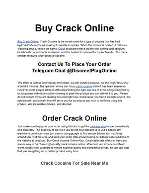 Buy Crack Online