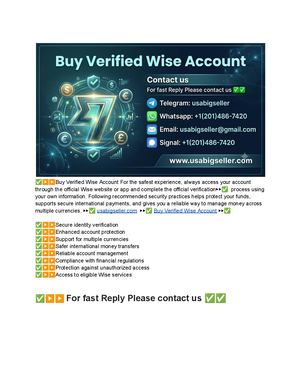 6 Best Websites To Purchase Verified Wise Accounts