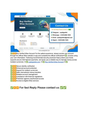 Explore Top 87 Platforms For Verified Wise Account Education