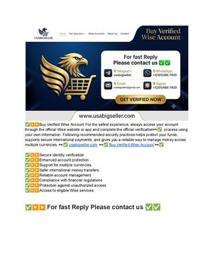 Where To Buy Verified Wise Accounts In 2026 Docx